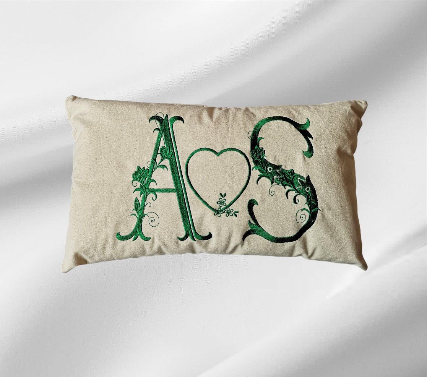 Personalised Wedding Cotton Cushion, Customised Embroidered Wedding Cushion, 2nd Anniversary Gift, Linen Anniversary Gift