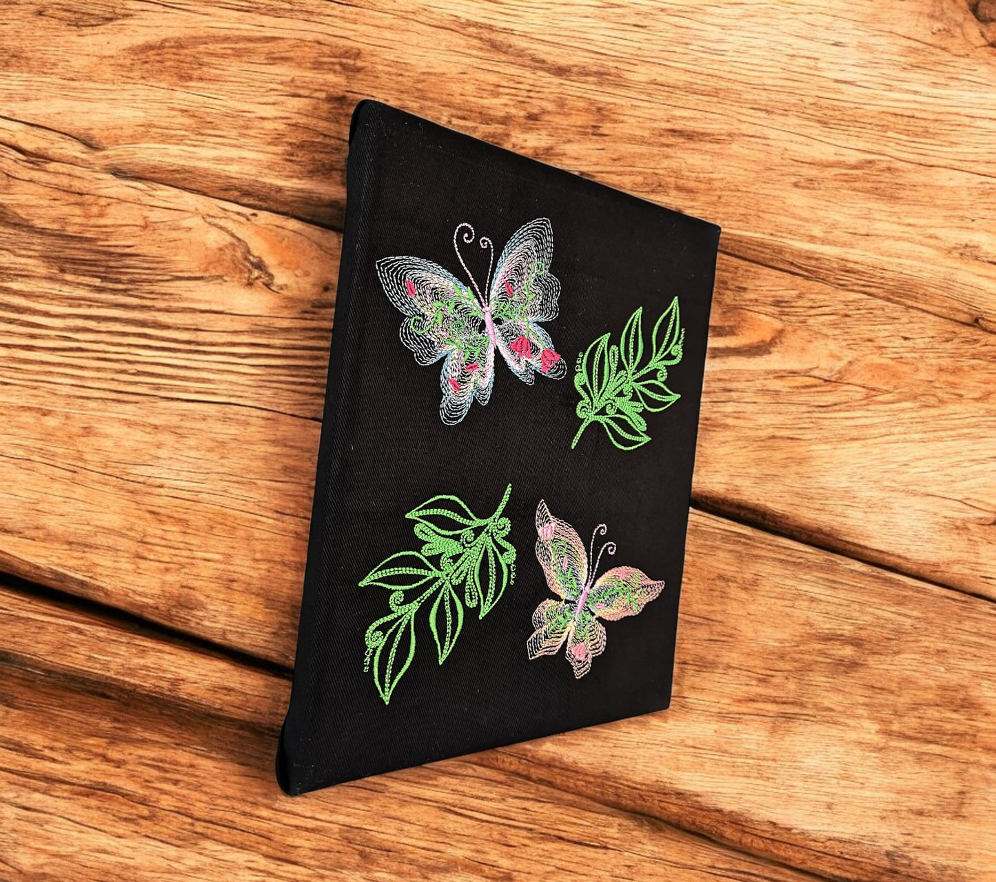 Butterfly Embroidered Wall Hanging Canvas, Keepsake Gift For New Home, Bespoke Butterfly Canvas, Birthday Gift