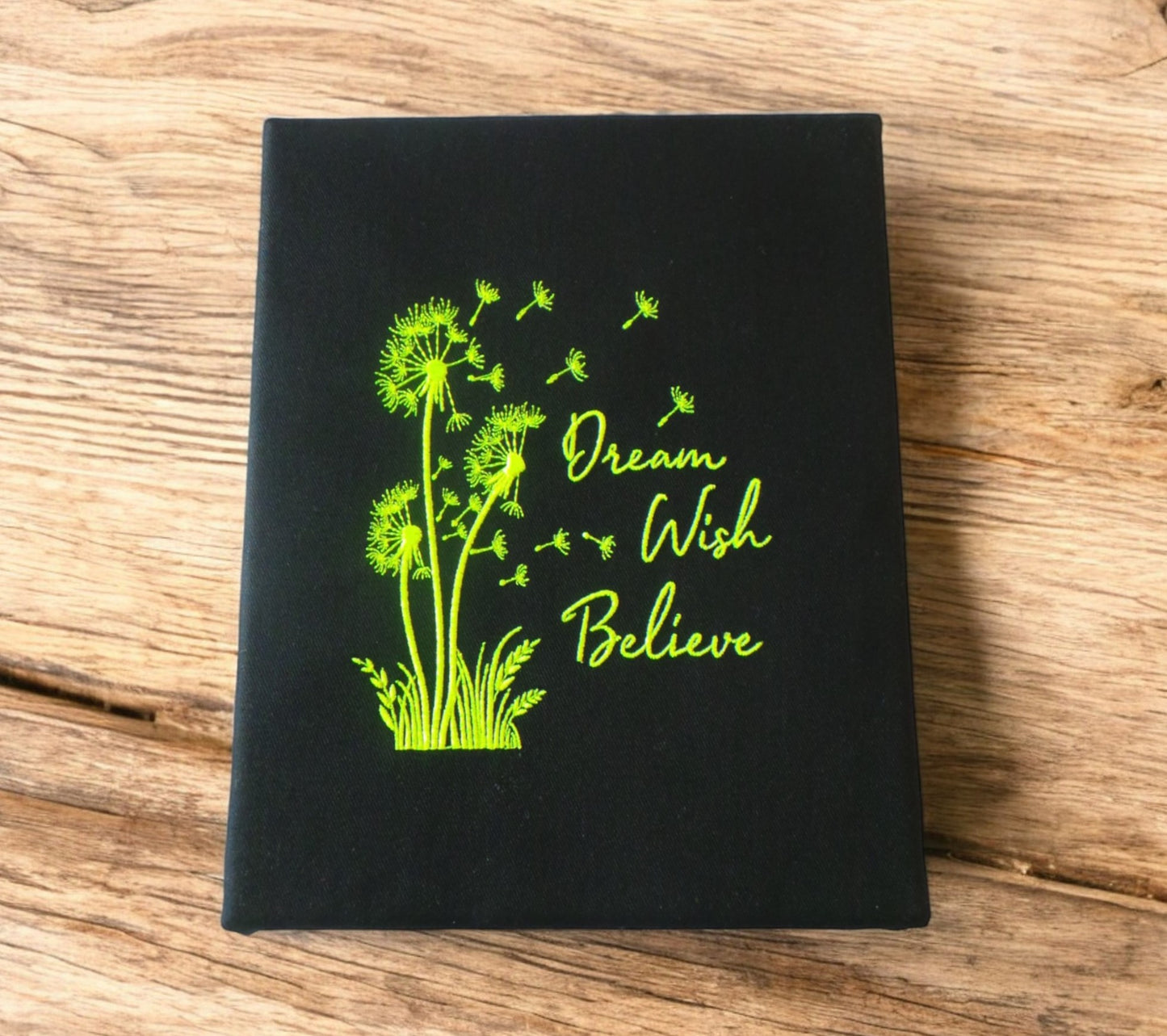 Dandelion Embroidery Wall Hanging Canvas, Dream, Wish, Believe Home Décor, Dandelion Wall Art