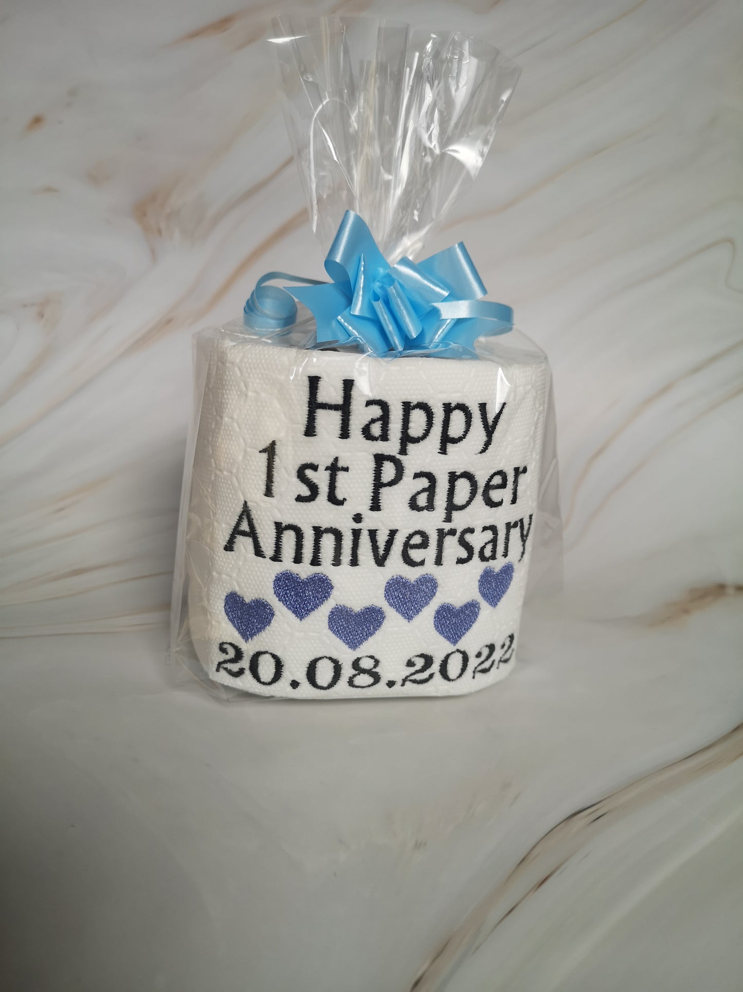 1st Paper Anniversary Gift, Paper Anniversary Gift, Embroider Toilet Paper, First Wedding Anniversary Gift, Anniversary Gift