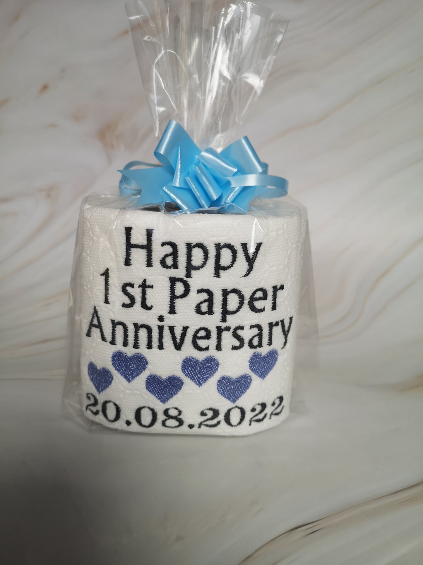 1st Paper Anniversary Gift, Paper Anniversary Gift, Embroider Toilet Paper, First Wedding Anniversary Gift, Anniversary Gift