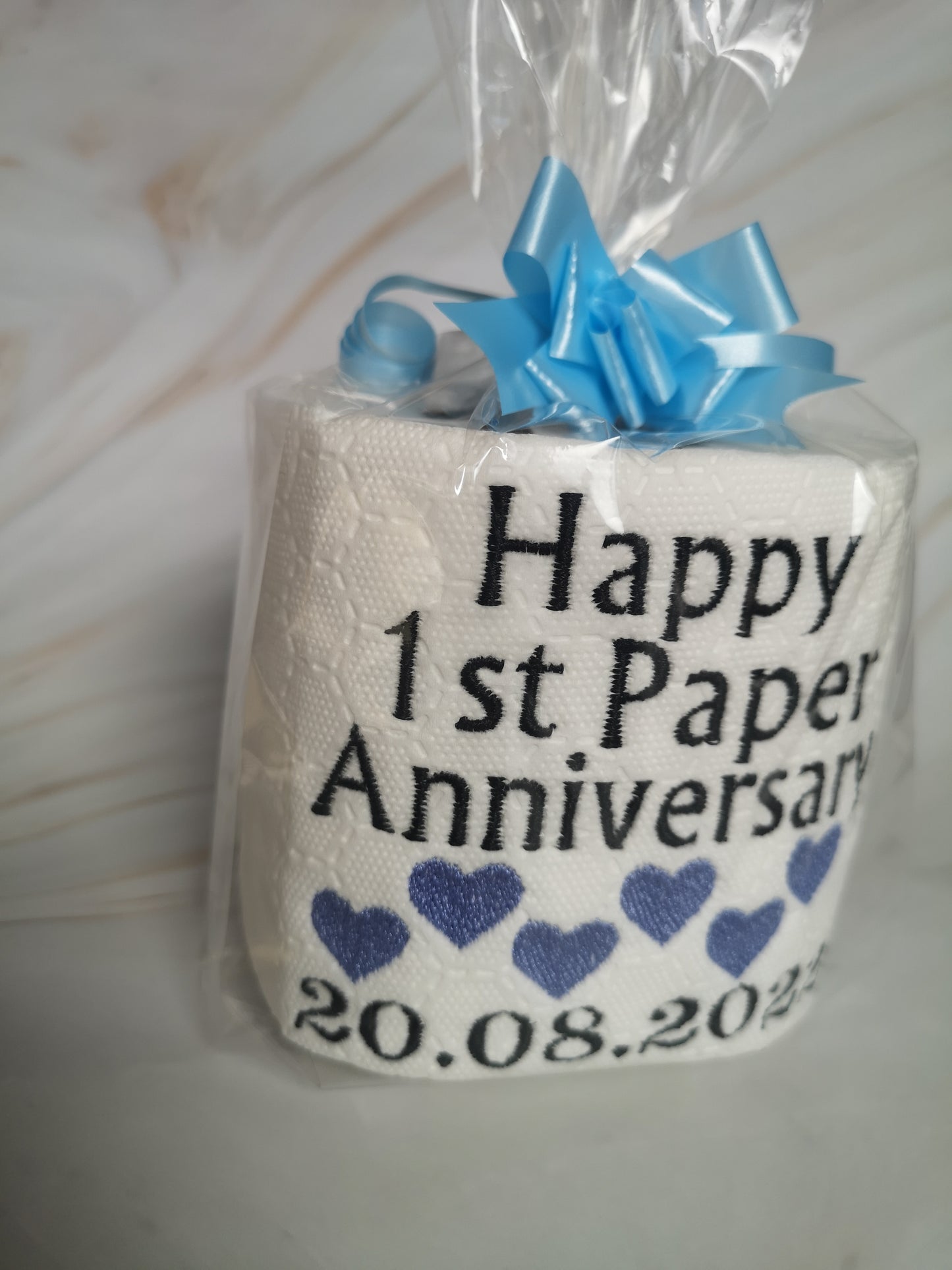 1st Paper Anniversary Gift, Paper Anniversary Gift, Embroider Toilet Paper, First Wedding Anniversary Gift, Anniversary Gift