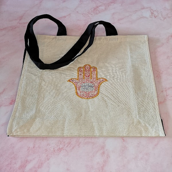 Tote Bag UK Embroider Tatoo Tote Bag Organic Cotton Tote Bag UK Large Beach Bag Wife Birthday Gift Bespoke Totes for Gift