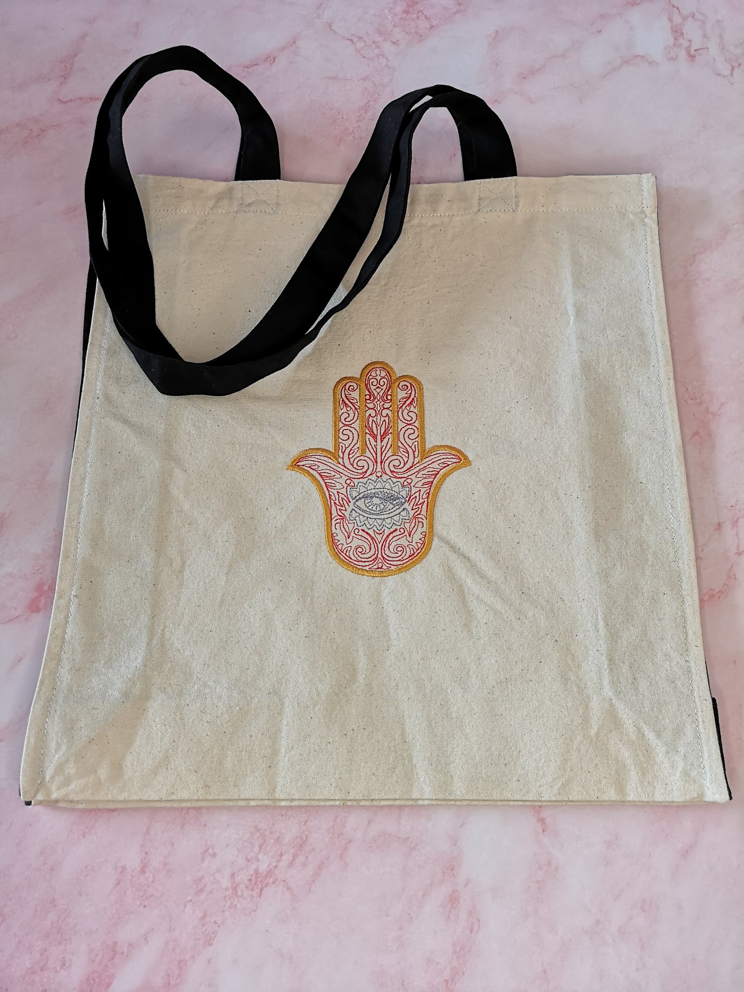 Tote Bag UK Embroider Tatoo Tote Bag Organic Cotton Tote Bag UK Large Beach Bag Wife Birthday Gift Bespoke Totes for Gift