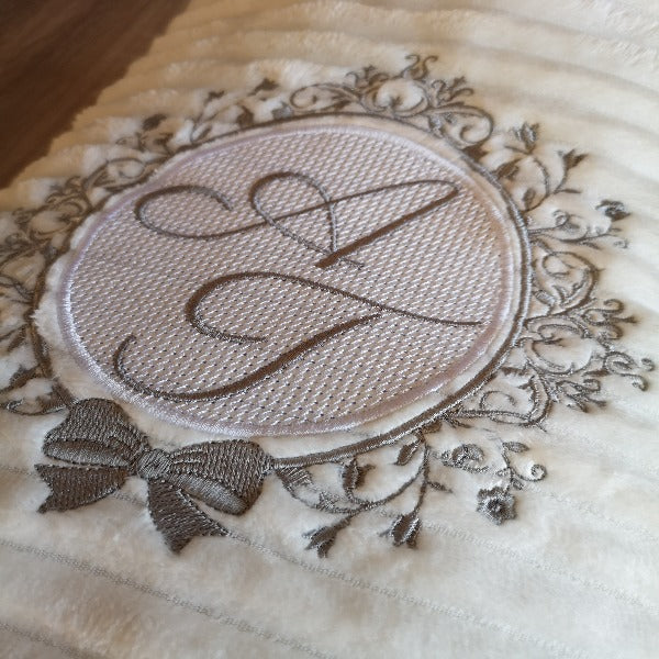 Personalised Throw Blanket Wedding Linen Anniversary Gift UK 4th Anniversary Gift Embroidered Furry Fleece Blanket Cotton anniversary Gift
