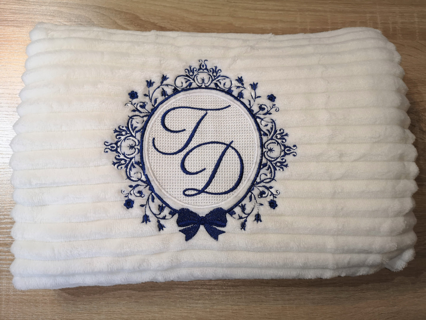 Personalised Throw Blanket Wedding Linen Anniversary Gift UK 4th Anniversary Gift Embroidered Furry Fleece Blanket Cotton anniversary Gift