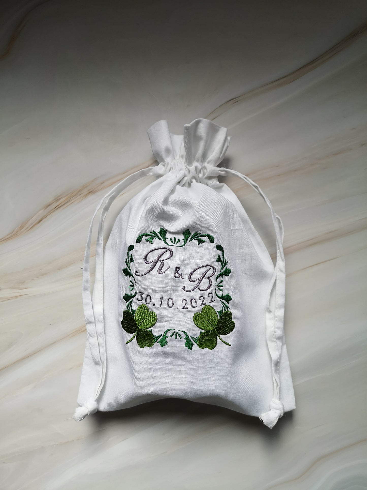 Personalised Jewish Wedding Glass Bag UK Embroider Breaking Glass Pouch Jewish Groom Glass Bag Jewish Wedding Ceremony Gift Jewish Tradition