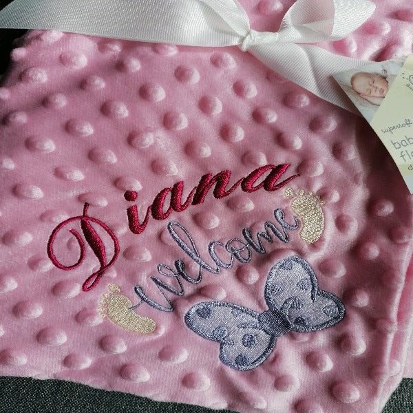 Personalised Baby Blanket for girls bb22
