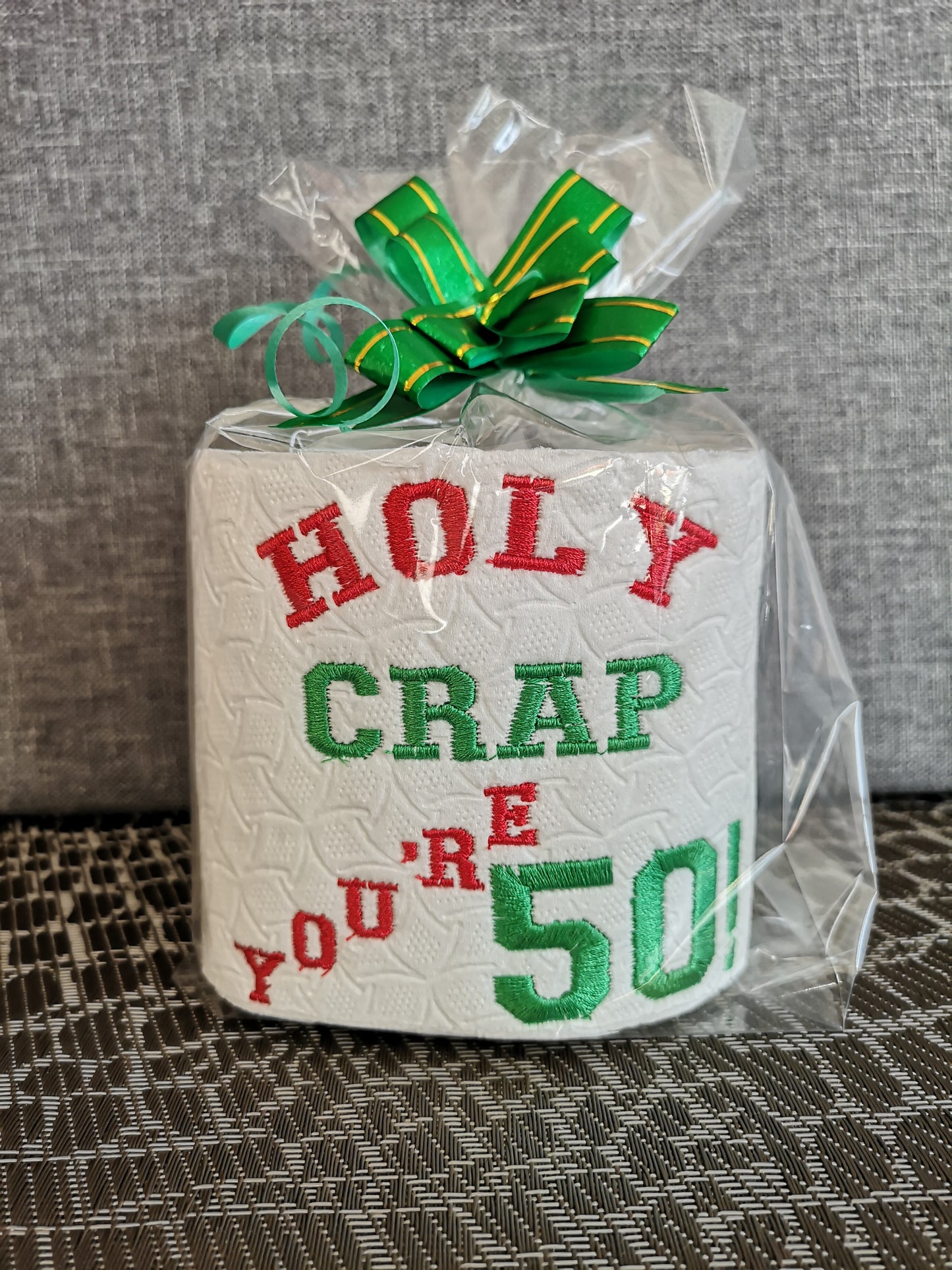 Novelty Embroider Toilet Paper Birthday Gift Holy Crap You're 18th,21st,30th,40th,50th,60th Gift Funny Joke Birthday Gift