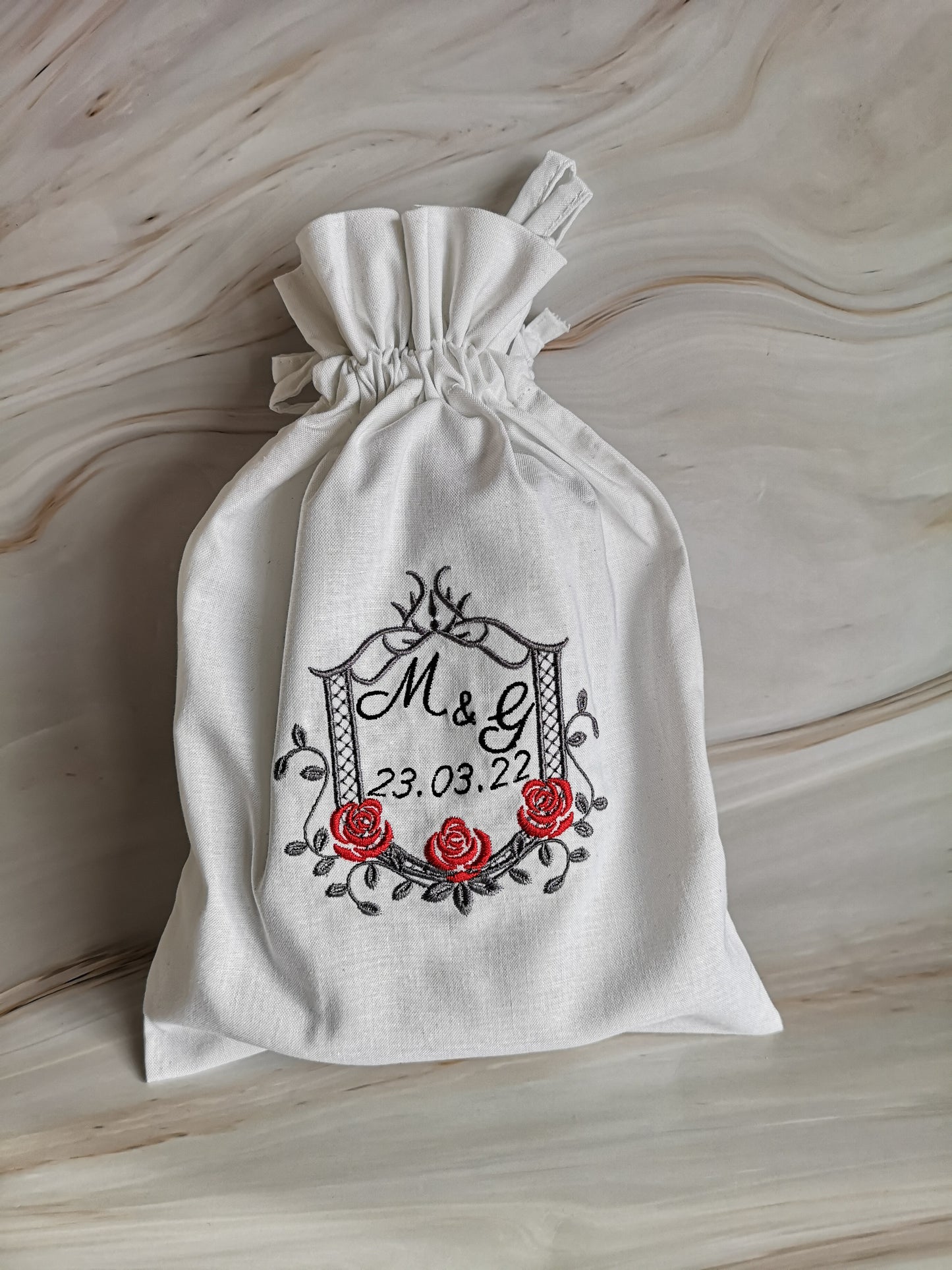 Personalised Jewish Wedding Glass Bag UK Embroider Breaking Glass Pouch Jewish Groom Glass Bag Jewish Wedding Ceremony Gift Jewish Tradition
