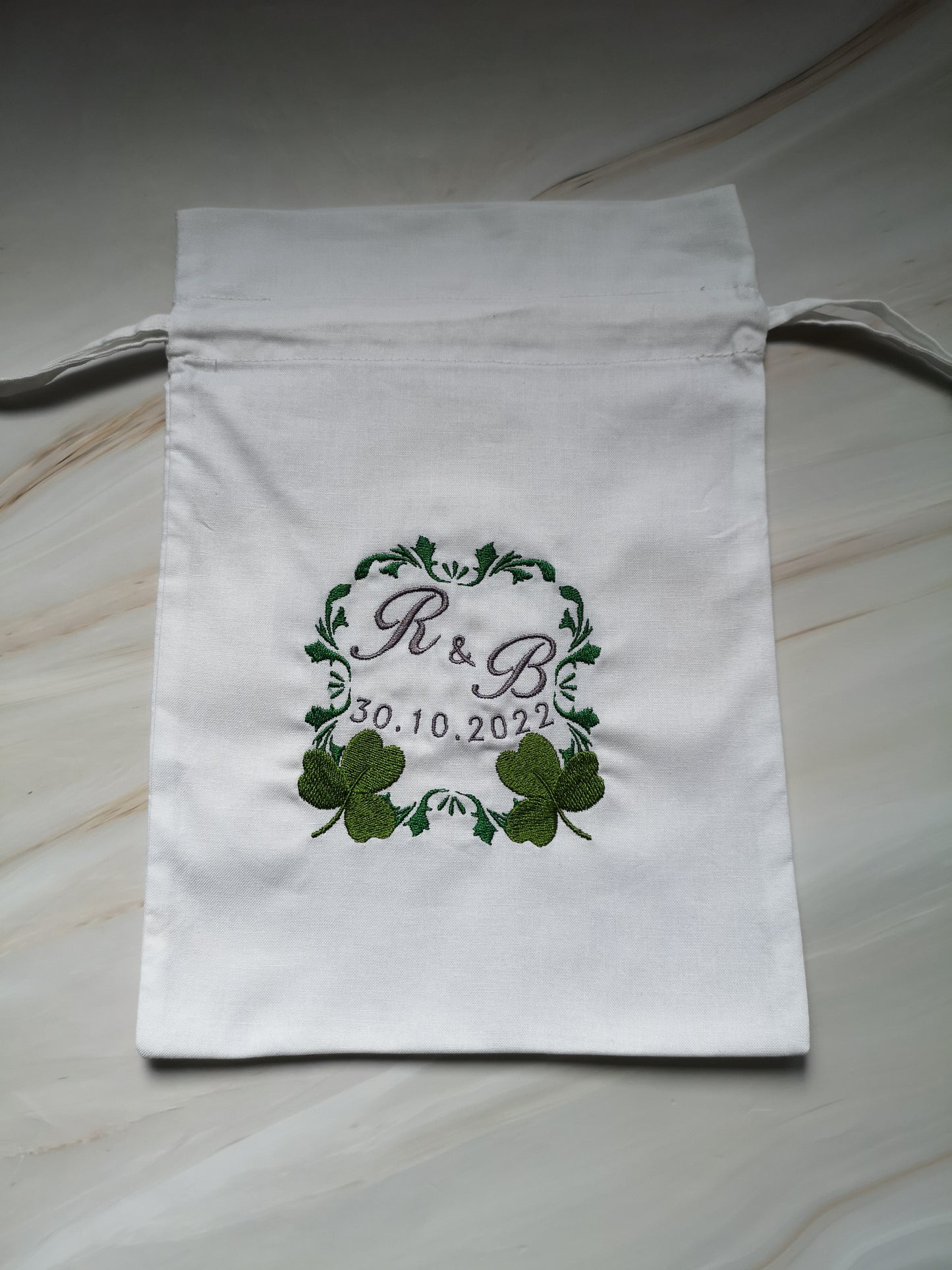 Personalised Jewish Wedding Glass Bag UK Embroider Breaking Glass Pouch Jewish Groom Glass Bag Jewish Wedding Ceremony Gift Jewish Tradition