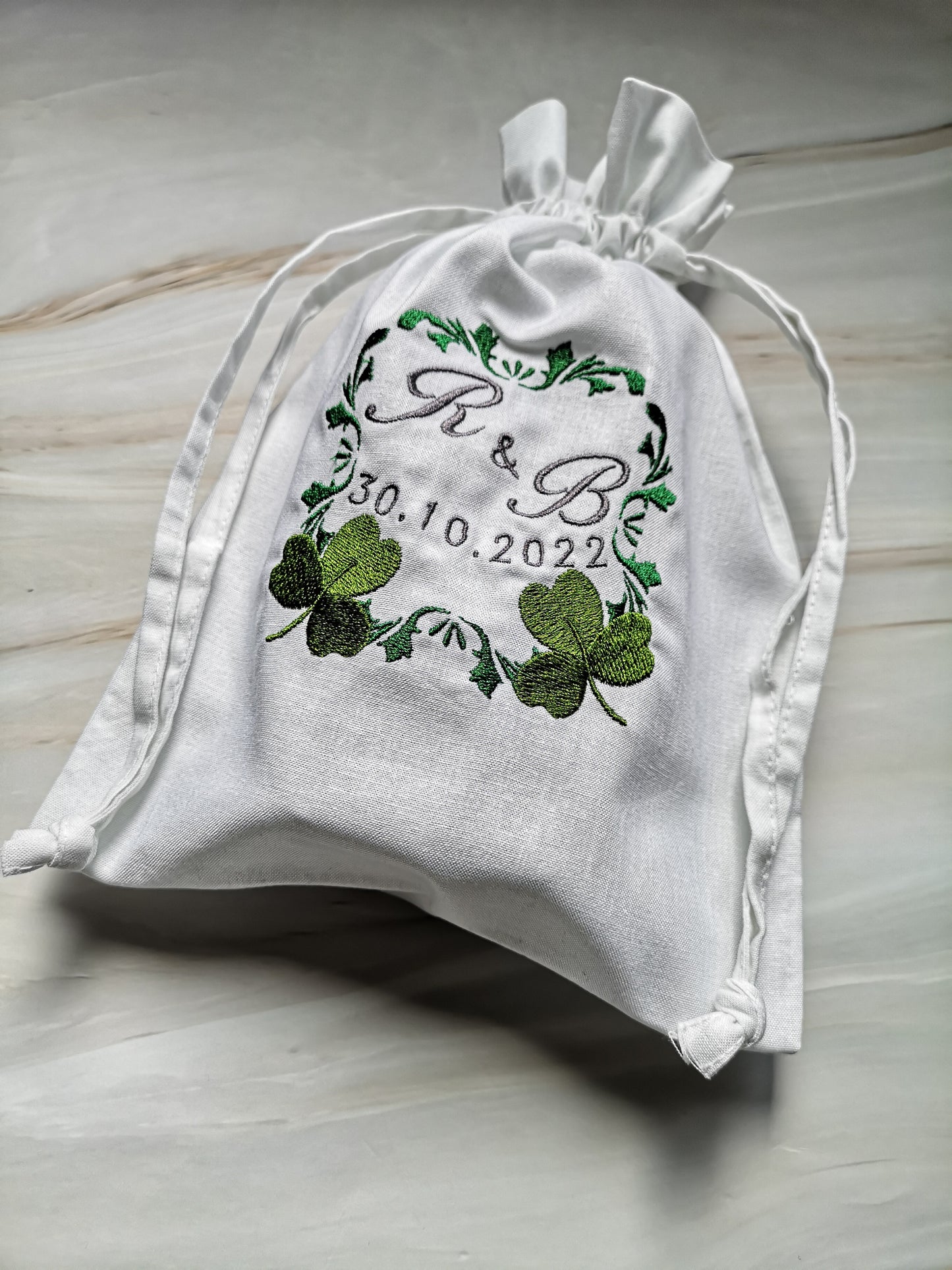 Personalised Jewish Wedding Glass Bag UK Embroider Breaking Glass Pouch Jewish Groom Glass Bag Jewish Wedding Ceremony Gift Jewish Tradition
