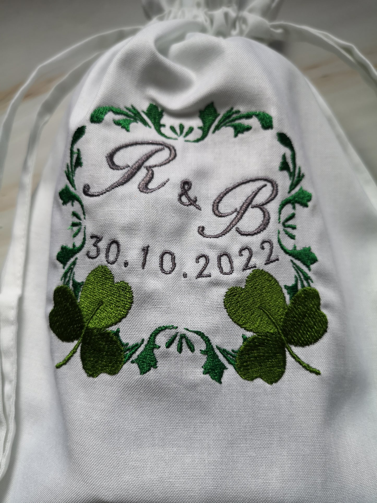 Personalised Jewish Wedding Glass Bag UK Embroider Breaking Glass Pouch Jewish Groom Glass Bag Jewish Wedding Ceremony Gift Jewish Tradition